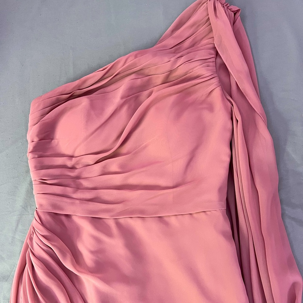 Blush pink bridesmaid dress